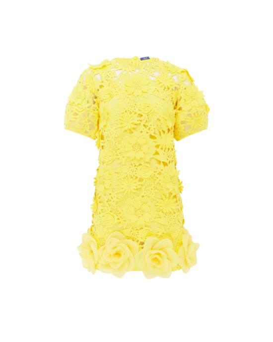  레오 린 숏 원피스 매기 레이스 미니 드레스 선샤인