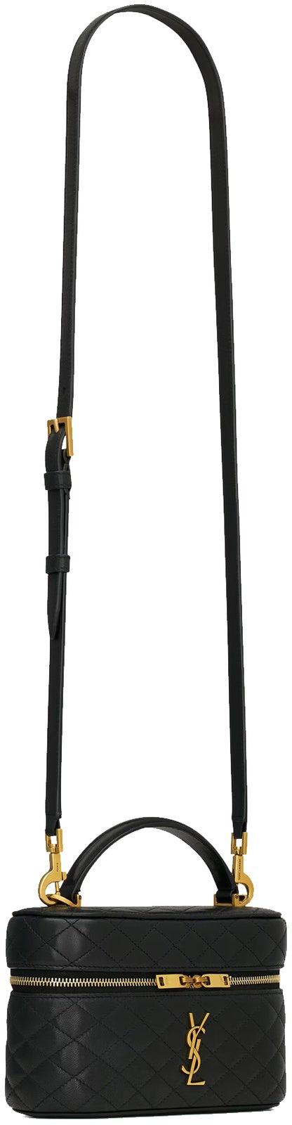 25FW 생로랑 램스킨 가비 베니티 백 7667311EL071000 BLACK - SAINT LAURENT
