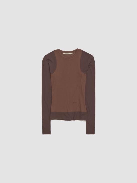  팔로마울 긴팔 티셔츠 VDA202328 BROWN DOM