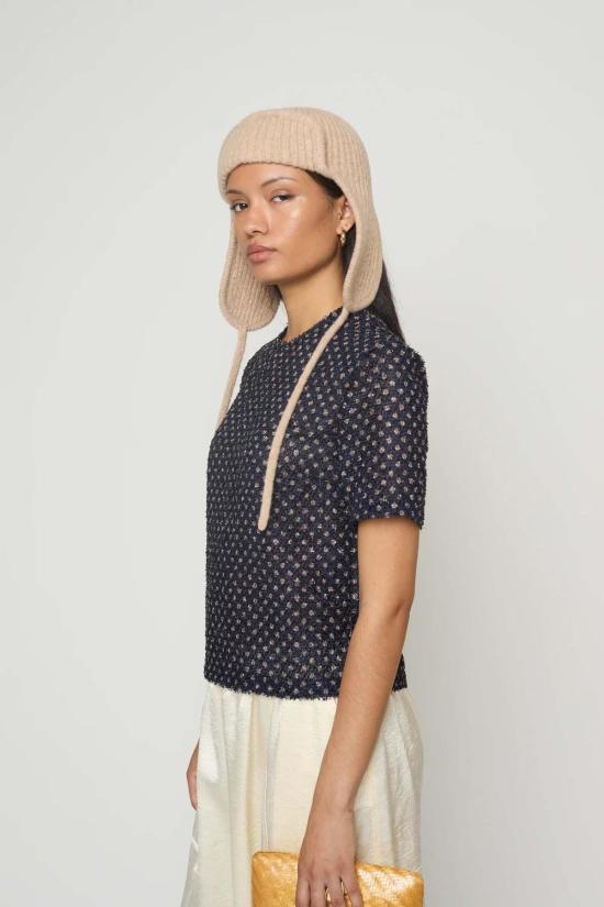  아뜰리에 델핀 이어플랩 캡 아틀리에 델핀 에비에이터 - ATELIER DELPHINE