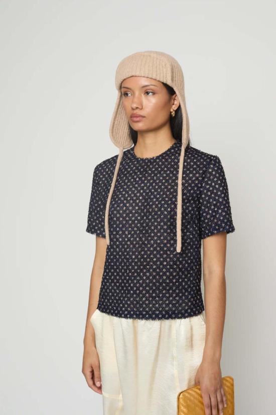  아뜰리에 델핀 이어플랩 캡 아틀리에 델핀 에비에이터 - ATELIER DELPHINE