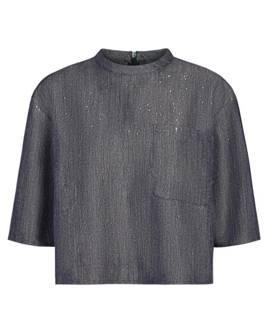  티더블유피 블라우스 Twp Ex T 탑 블루