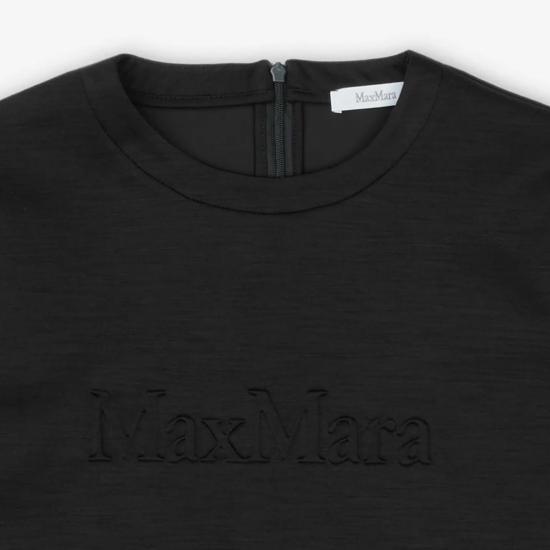 25SS 막스마라 반팔 티셔츠 1194104800111941048600003 BLACK DOM - MAX MARA