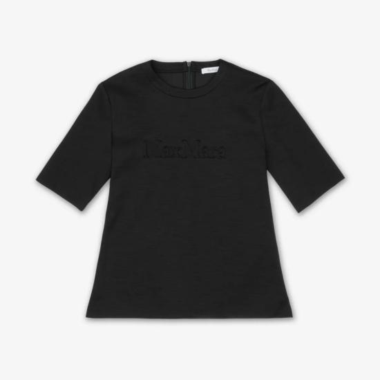 25SS 막스마라 반팔 티셔츠 1194104800111941048600003 BLACK DOM