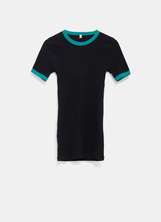 베이스레인지 반팔 티셔츠 TTDTS CR AU25 MURANO NAVY GREEN DOM
