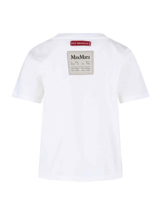 25FW 막스마라 반팔 티셔츠 2997604100129976041600001 OFF WHITE DOM - MAX MARA