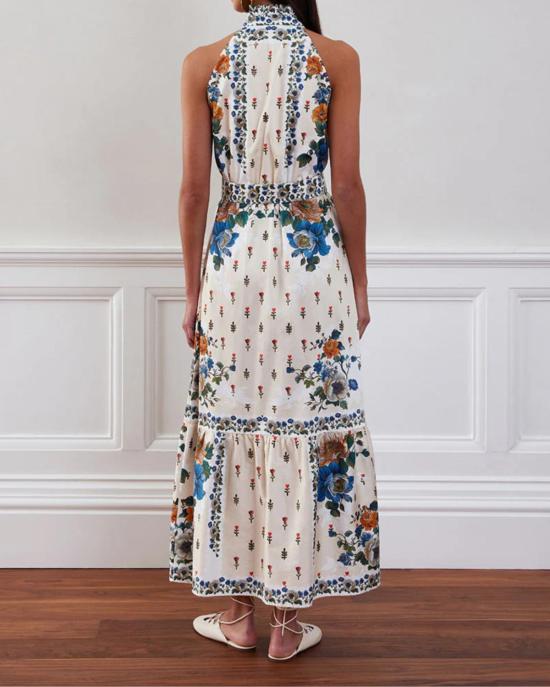  보르고 드 노르 롱 원피스 보르고 데 노르 비바 드레스 매지컬 블라썸 크림 - BORGO DE NOR