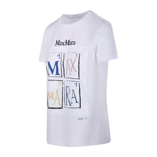 25SS 막스마라 반팔 티셔츠 1194106201711941062600017 WHITE DOM - MAX MARA