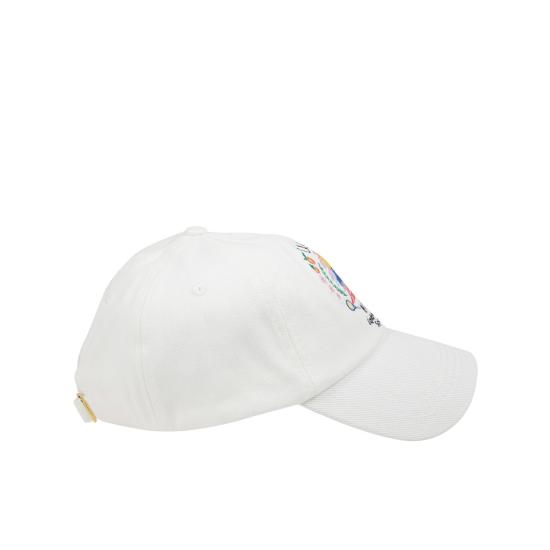 25FW 카사블랑카 볼캡 APF25 HAT 002 04 White - CASABLANCA
