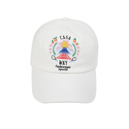 25FW 카사블랑카 볼캡 APF25 HAT 002 04 White