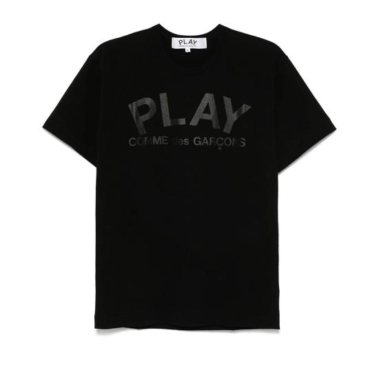 25SS 꼼데가르송 반팔 티셔츠 AX T188 051 1 P1T188 BLACK DOM