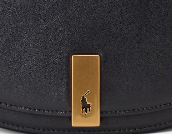 26SS 랄프 로렌 폴로 ID 레더 새들백 랄프 로렌 428891391001 BLACK - RALPH LAUREN