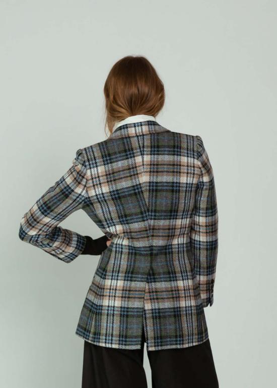  스미스 수트 자켓 스마이스 리브 커프 버켄 블레이저 플레드 - SMYTHE