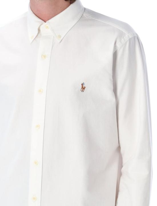 25FW 폴로 랄프로렌 컬러 포니 자수 커스텀 핏 버튼 다운 셔츠  710792041 White - POLO RALPH LAUREN