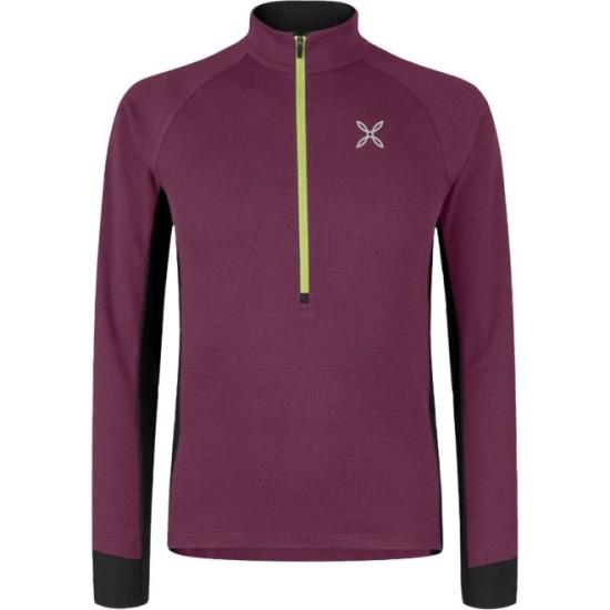 25FW 몬츄라 긴팔 티셔츠 MMZP56X14202 WINE RED SUNNY LIME DOM