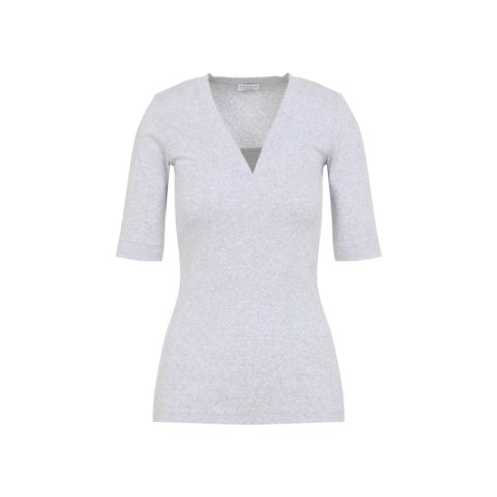 26SS 브루넬로 쿠치넬리 반팔 티셔츠 M0TC8EL692 C8003 SILVER - BRUNELLO CUCINELLI