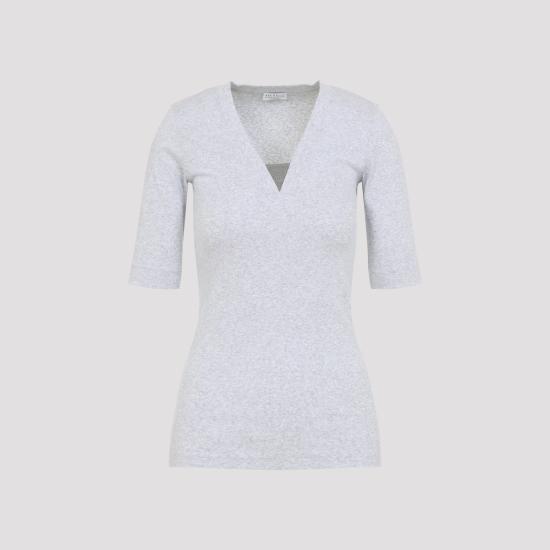 26SS 브루넬로 쿠치넬리 반팔 티셔츠 M0TC8EL692 C8003 SILVER - BRUNELLO CUCINELLI