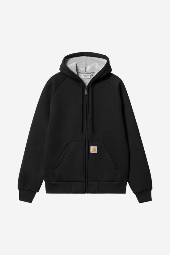  칼하트 WIP 카 럭스 후드 자켓 I032935 GLXX BLACK GREY DOM