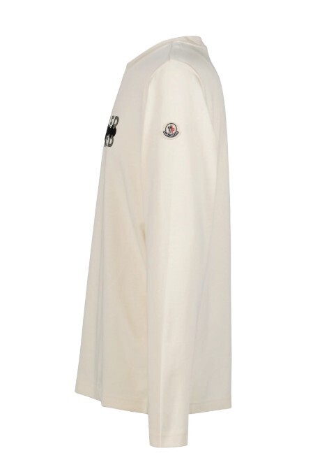 25FW 몽클레어 긴팔 티셔츠 8D0001689AZ9050 WHITE IVORY DOM - MONCLER