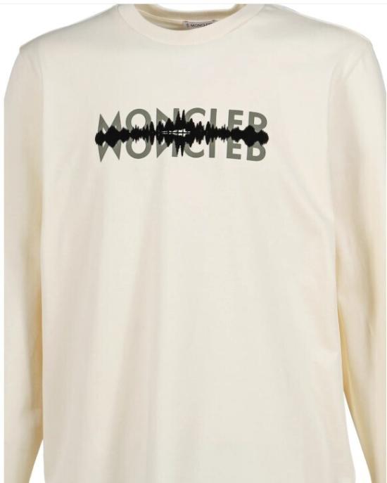 25FW 몽클레어 긴팔 티셔츠 8D0001689AZ9050 WHITE IVORY DOM - MONCLER