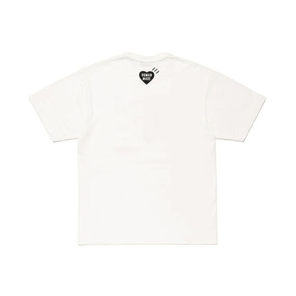 25FW 휴먼메이드 반팔 티셔츠 HM30TE017WHITE DOM - HUMANMADE