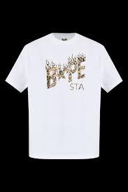  베이프 반팔 티셔츠 001TEL801305M WHT WHITE DOM