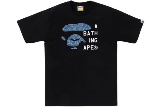  베이프 반팔 티셔츠 001TEL801046M BLK BLACK DOM