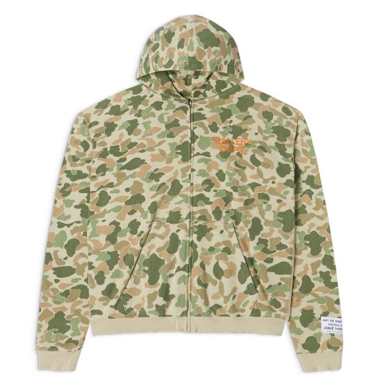  갤러리 디파트먼트 후드 티셔츠 FZC 50049 FROG CAMO PLAINS DOM