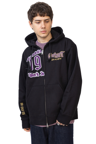 25FW 칼하트 WIP 후드 티셔츠 I03561189XX BLACK DOM
