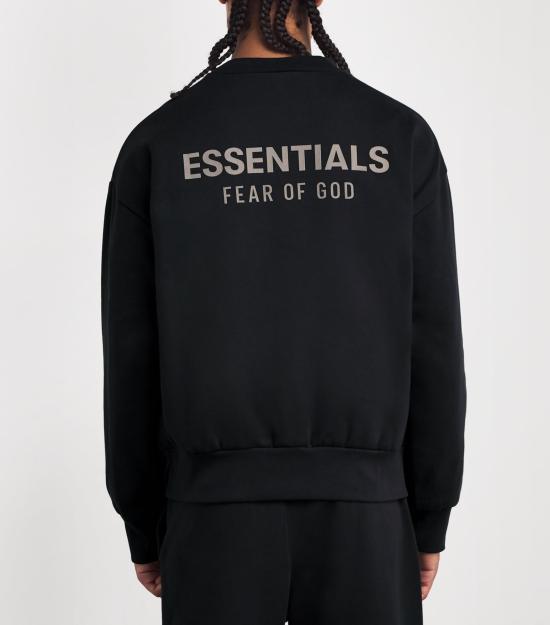 피어오브갓 플리스 집업 후디 192SP256540F JET BLACK DOM - FEAR OF GOD