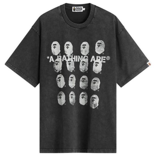 25FW 베이프 반팔 티셔츠 001CSL301348MBLK DOM