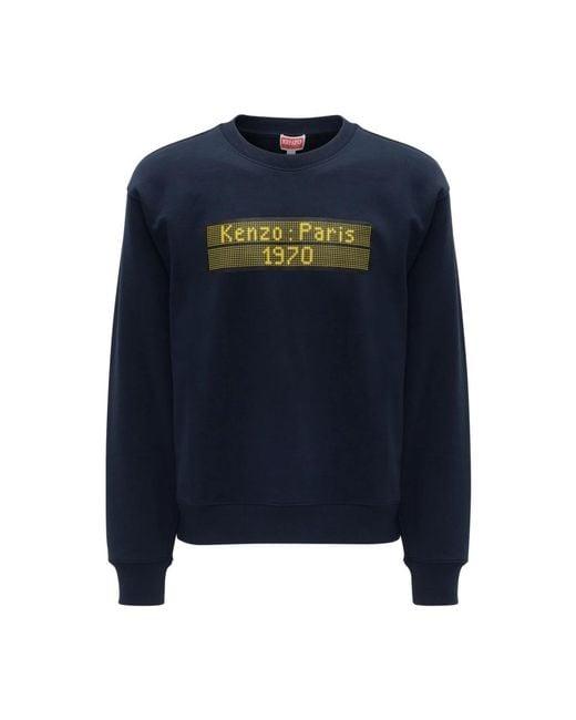 25FW 겐조 긴팔 티셔츠 FF65SW2564MC79 BLUE BLACK DOM