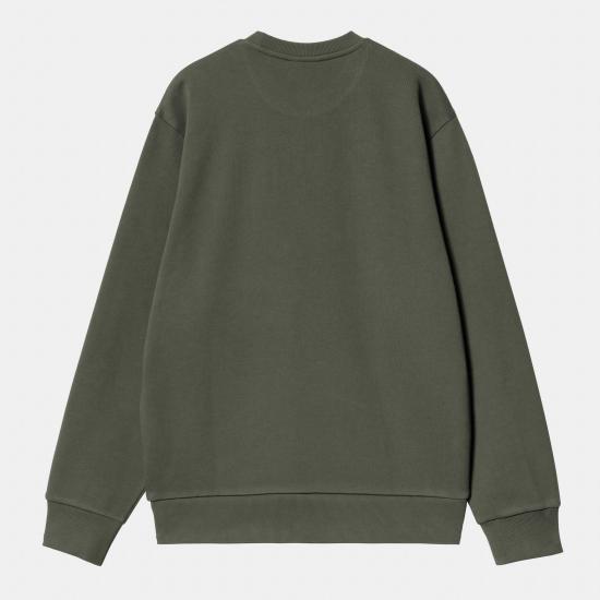  칼하트 WIP 스크립트 자수 스웨트셔츠 I034496 3CDXX DOM - CARHARTT WIP