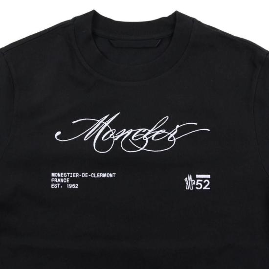 25FW 몽클레어 반팔 티셔츠 8C0001289AUG998 BLACK DOM - MONCLER