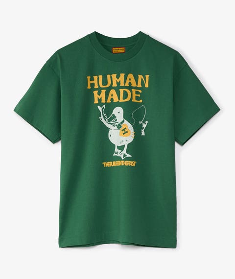  휴먼메이드 반팔 티셔츠 HM29TE026 GREEN DOM