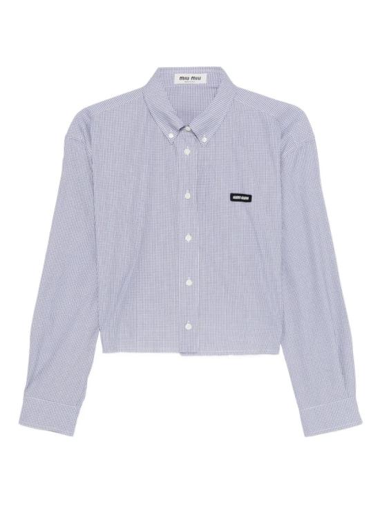 26SS 미우미우 포플린 셔츠 MK1659 1805F0008 Blue