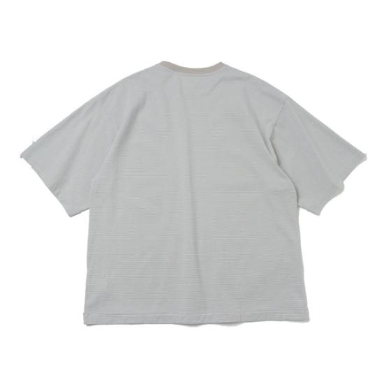  캡틴 선샤인 반팔 티셔츠 KS25SCS09GREY STRIPE DOM - KAPTAIN SUNSHINE