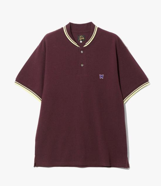  니들스 폴로 티셔츠 QV354 BORDEAUX DOM