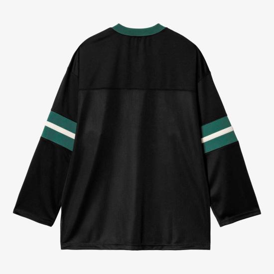  칼하트 WIP 긴팔 티셔츠 I034620 3A0XX BLACK CONIFER WAX DOM - CARHARTT WIP