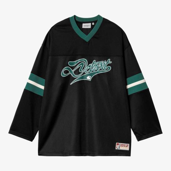  칼하트 WIP 긴팔 티셔츠 I034620 3A0XX BLACK CONIFER WAX DOM