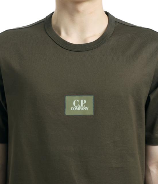 25SS 씨피 컴퍼니 반팔 티셔츠 18CMTS108A 110301W 683 IVY GREEN DOM - C.P. COMPANY