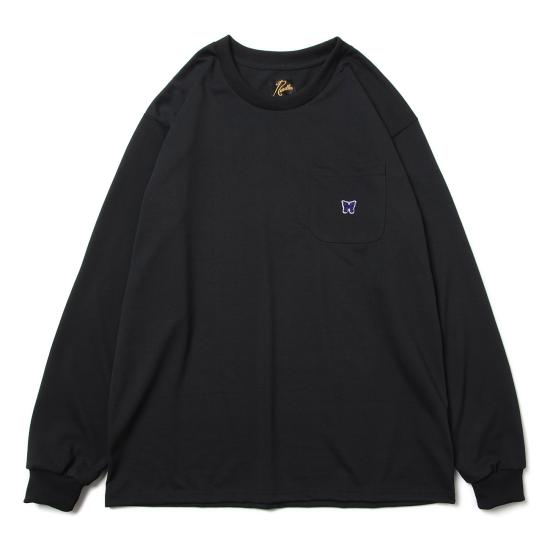  니들스 폴리 저지 크루넥 티셔츠 QV361 BLACK DOM