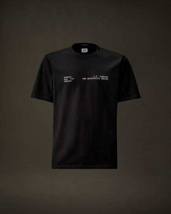 25SS 씨피 컴퍼니 반팔 티셔츠 18CLTS045A 006370W 999 BLACK DOM