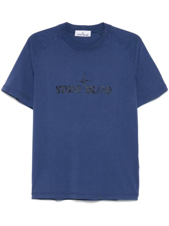 25SS 스톤 아일랜드 반팔 티셔츠 K1S152100020S0081V0028 MARINE BLUE DOM