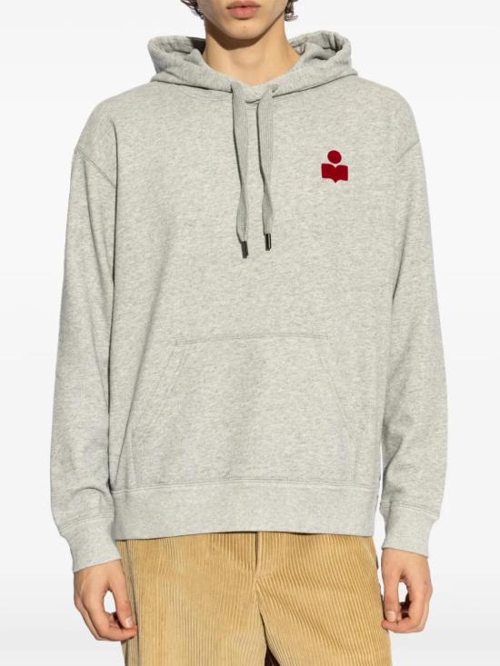 25SS 이자벨마랑 후드 티셔츠 SW0050HAB1M18HGYRD GREY RED DOM - ISABEL MARANT