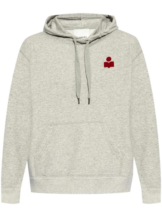 25SS 이자벨마랑 후드 티셔츠 SW0050HAB1M18HGYRD GREY RED DOM