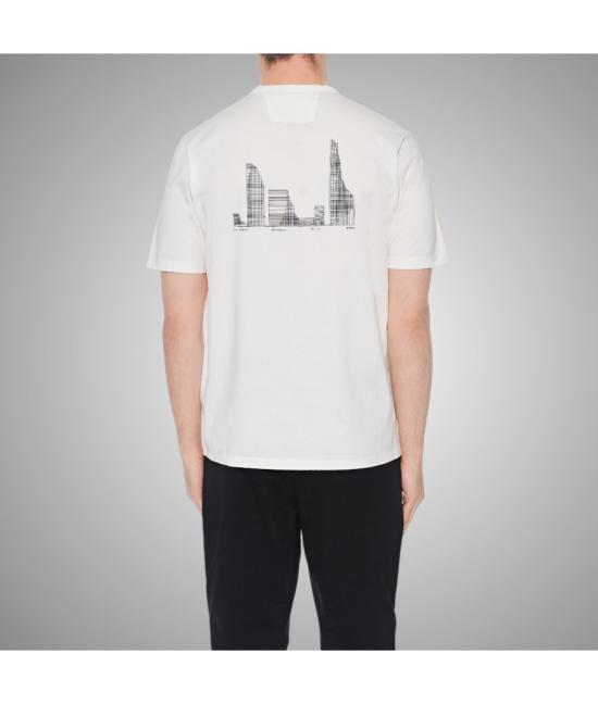 25SS 씨피 컴퍼니 반팔 티셔츠 18CLTS048A 006370W 103 GAUZE WHITE DOM - C.P. COMPANY