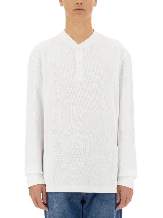  바버 긴팔 티셔츠 MTS1364 WH11 WHITE DOM