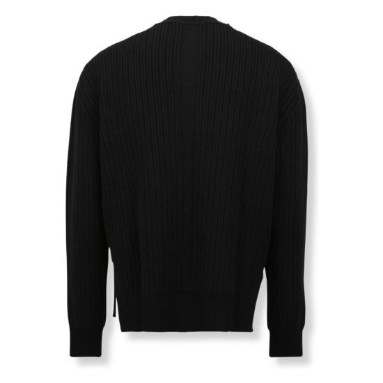 25FW 릭 오웬스 스웨터 RU02E1649 Black - RICK OWENS