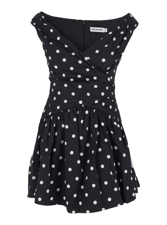 26SS 셀프 포트레이트 숏 원피스 RS26209SBBLACK Black